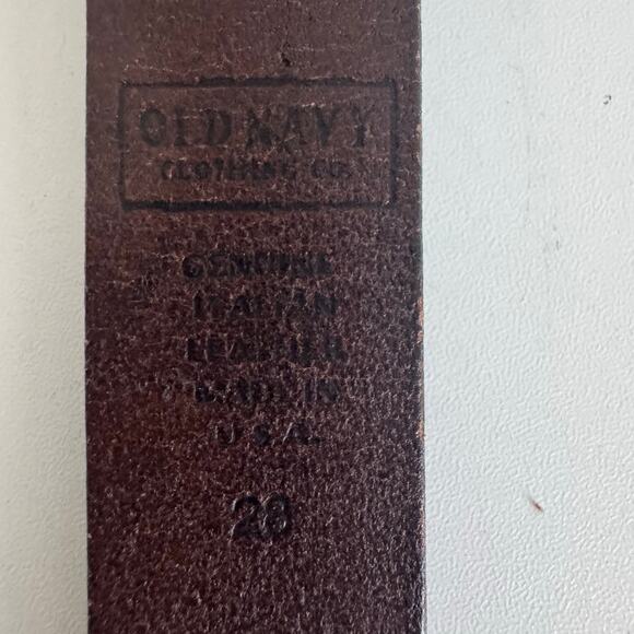 Vintage Women’s Old Navy 90s Leather Belt Taiwan/USA Size 28 - Picture 3 of 5